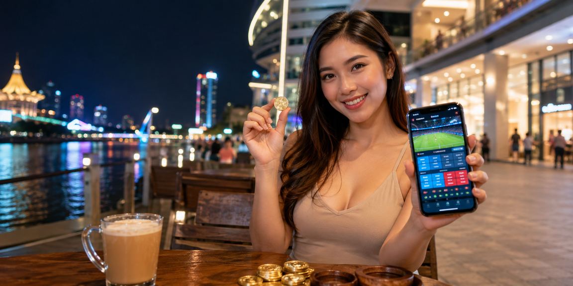 Pemain di Kuching mengakses aplikasi kasino dan pertaruhan sukan 1919 dari telefon